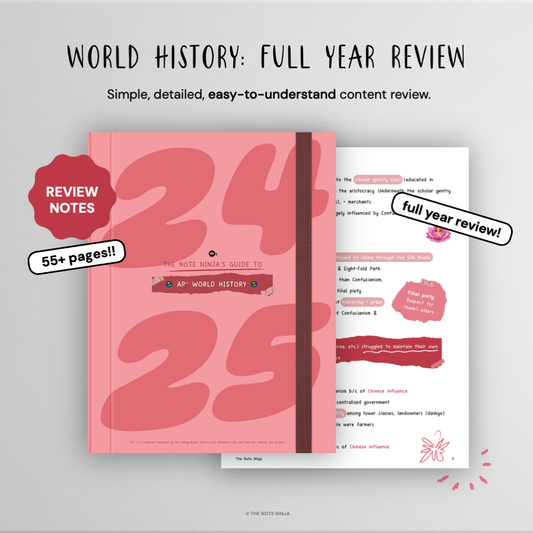 The Note Ninja's Guide To AP® World History: Full-Year Review