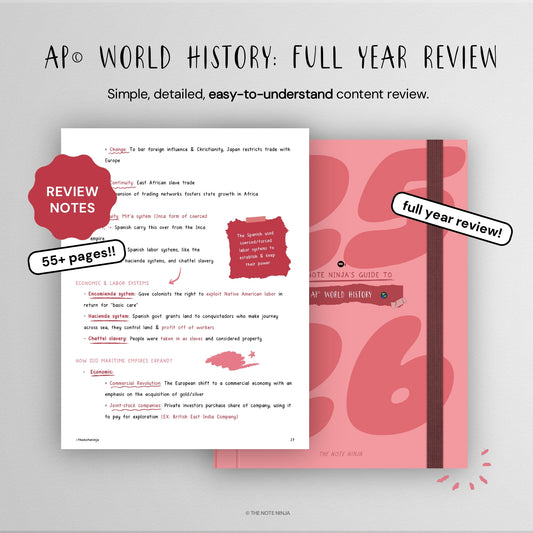 The Note Ninja's Guide To AP© World History: Full-Year Review