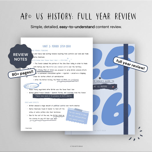 The Note Ninja's Guide To AP© US History: Full-Year Review